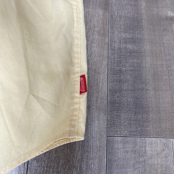 Coleman Short Sleeve Shirt Mens XL Outdoors Hiking Fishing Vented Yellow - Picture 5 of 7